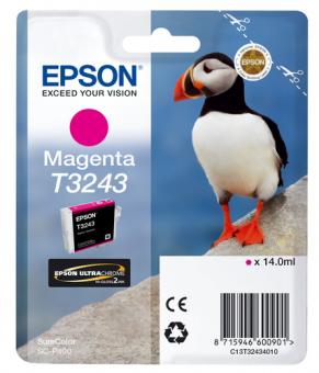 Epson T3243 Magenta Tintenpatrone 14 ml ca. 980 Seiten C13T32434010 