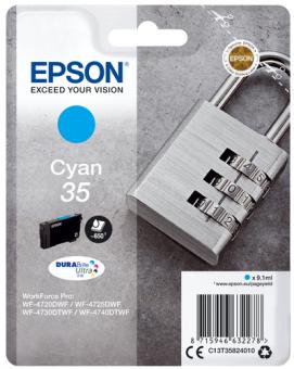 Epson 35 cyan Tintenpatrone T3582 9.1ml ca. 650 Seiten C13T35824010 