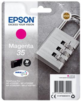 Epson 35 magenta Tintenpatrone T3583 9.1 ml ca. 650 Seiten C13T35834010 