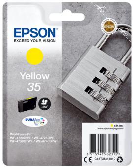 Epson 35 Gelb Tintenpatrone T3584 9.1 ml ca. 650 Seiten C13T35844010 