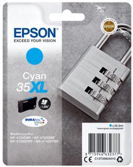 Epson 35XL cyan Tintenpatrone T3592 20.3 ml  ca. 1900 Seiten C13T35924010 