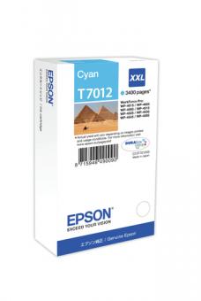 Epson T7012 XXL Cyan Tintenpatrone ca. 3.400 Seiten C13T70124010 