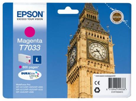 Epson T7033 L magenta Tintenpatrone ca. 800 Seiten C13T70334010 
