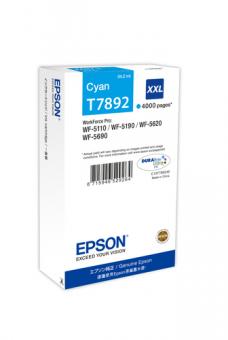 Epson T7892 XXL Cyan Tintenpatrone 34.2 ml ca. 4.000 Seiten C13T789240 