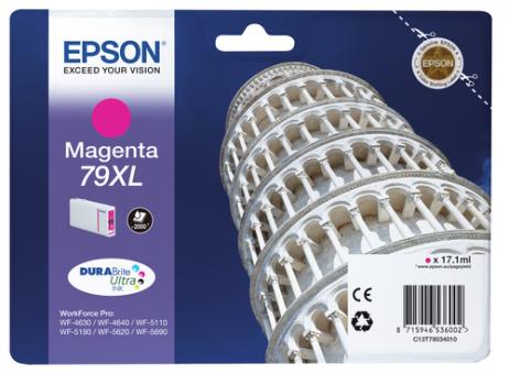Epson 79XL magenta Tintenpatrone T7903 17.1 ml ca. 2.000 Seiten C13T79034010 