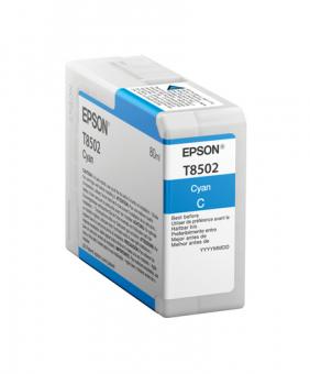 Epson T8502 Cyan Tintenpatrone 80 ml C13T850200 