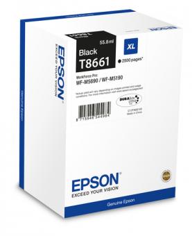 Epson T8661 black XL Tintenpatrone 55.8 ml ca. 2.500 Seiten C13T866140 