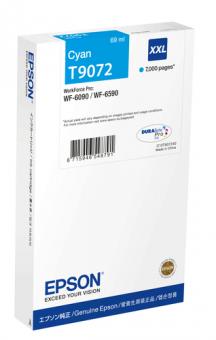 Epson T9072 XXL cyan Tintenpatrone 69 ml ca. 7.000 Seiten C13T907240 