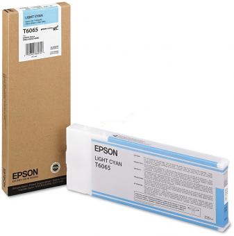 Original  Epson T6065 Light Cyan hell Tintenpatrone 220 ml C13T606500 