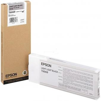 Original  Epson T6069 Light Tintenpatrone Schwarz 220 ml C13T606900 