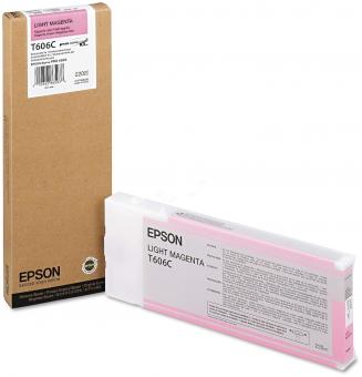 Original  Epson T606C light Tintenpatrone Magenta 220 ml C13T606C00 