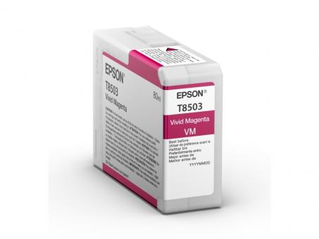 Original  Epson T8503 Tintenpatrone Magenta 80 ml (C13T85030N) 