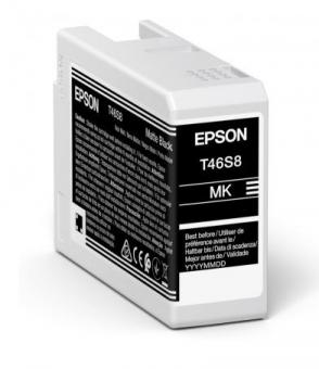 Epson T46S8 Schwarz Matt Druckerpatrone C13T46S80N 25ml Ultrachrome® Pro12 