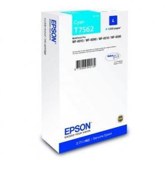 Epson T7562 Cyan Tintenpatrone ca. 1.500 Seiten 14 ml C13T75624N 