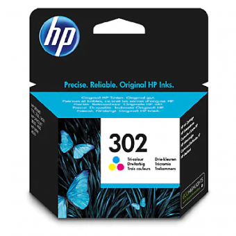 HP302 color Tintenpatrone ca. 165 Seiten F6U65AE 