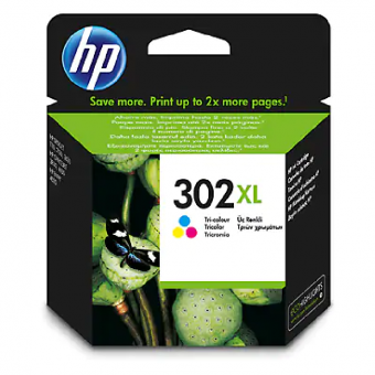 HP302XL Color Tintenpatrone ca. 330 Seiten F6U67AE 