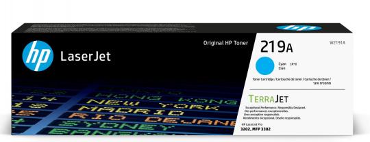HP 219A Cyan Toner ca. 1.200 Seiten W2191A 
