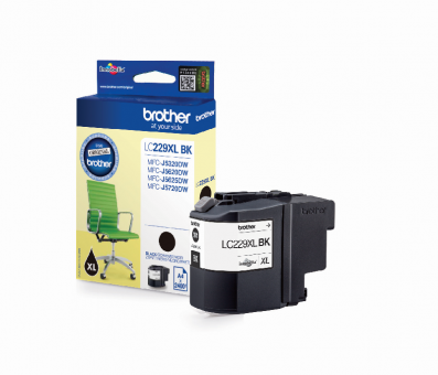 Brother LC229XLBK Schwarz Tintenpatrone ca. 2.400 Seiten LC-229XL 