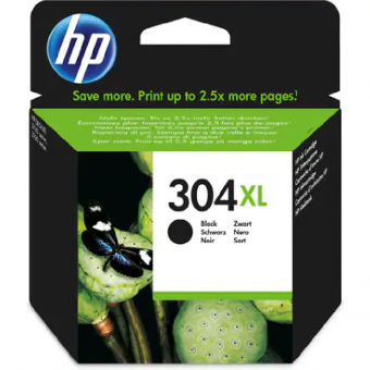 HP304XL schwarz Tintenpatrone ca. 300 Seiten N9K08AE 