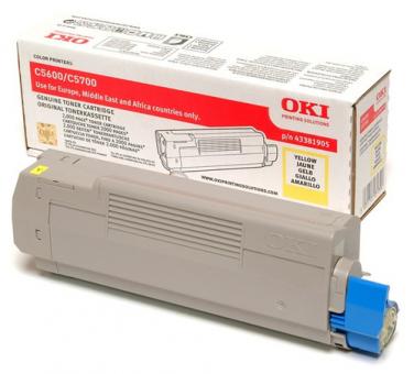 OKI 43381905 Gelb Toner ca. 2.000 Seiten 