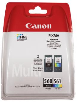Canon PG-560 + CL-561 schwarz / color Multipack 2 Tintenpatronen: PG-560 + CL-561 3713C006 