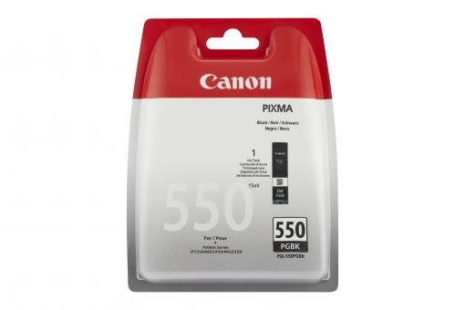 Canon PGI-550pgbk schwarz Tintenpatrone 15 ml ca. 300 Seiten 6496B001 