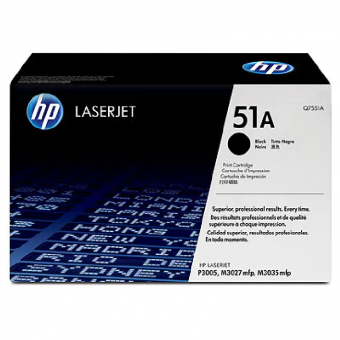 HP51A Schwarz Toner ca. 6.500 Seiten Q7551A 