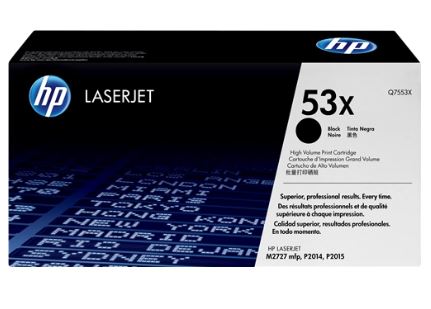 HP53X Schwarz Toner ca. 7.000 Seiten Q7553X 