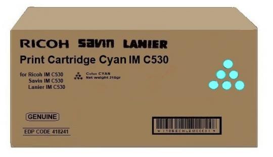 Original  Ricoh IM C530C Toner Cyan ca. 18.000 Seiten 418241 