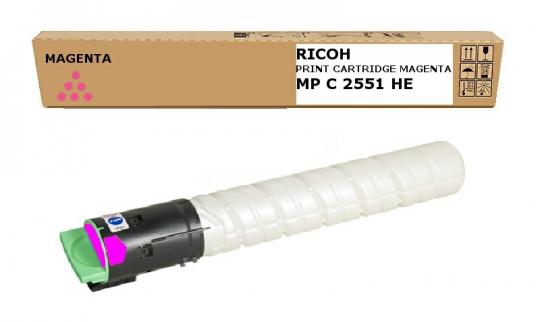 Original  Ricoh MP C2551HEM Toner Magenta 842063 ca. 9.500 Seiten 