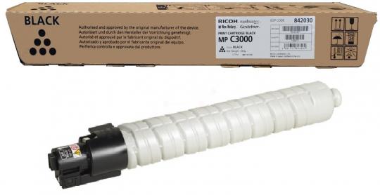 Original  Ricoh MP C3000BK Toner Schwarz 842030 ca. 20.000 Seiten 