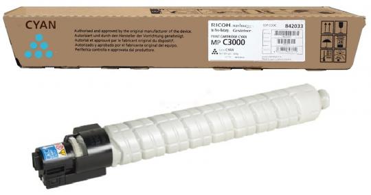 Original  Ricoh MP C3000E Toner Cyan 884949 ca. 15.000 Seiten 