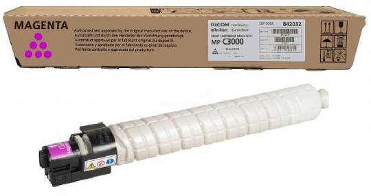 Original  Ricoh MPC3000EM Toner Magenta 842032 ca. 15.000 Seiten 