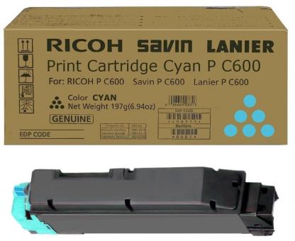 Original  Ricoh P C600C Toner Cyan 408315 ca. 13.000 Seiten 