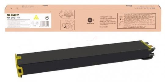 Original  Sharp MX-61GTYA Toner Yellow ca. 24.000 Seiten 