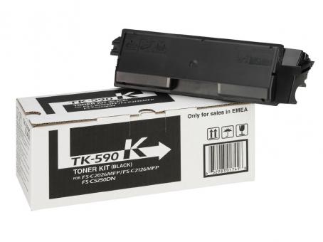 Kyocera TK-590k Schwarz Toner ca. 7.000 Seiten 1T02KV0NL0 