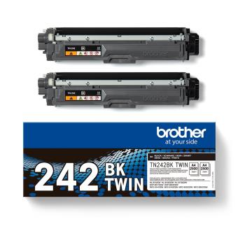 Brother Multipack TN-242BK  Schwarz 2 x Toner je 2.500 Seiten TN-242BKTWIN 