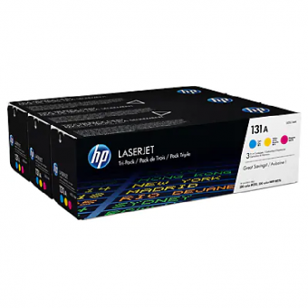 Original  HP131A Cyan/Magenta/Yellow 3 Toner Multipack farben je ca. 1.800 Seiten U0SL1AM 